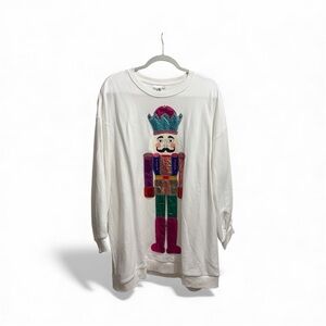 Willow Tree White Sweatshirt with Colorful Graphic